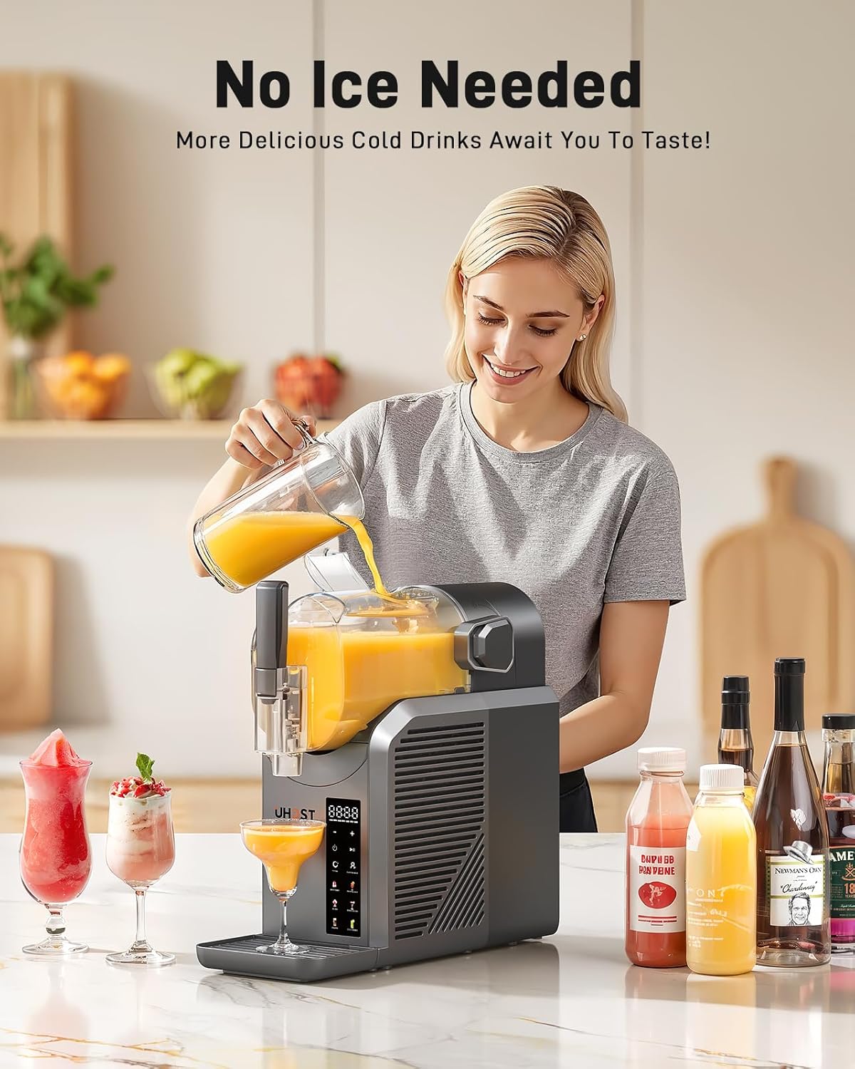 UHOST Slushie Machine - Frozen Drink Maker with 7 Preset Programs